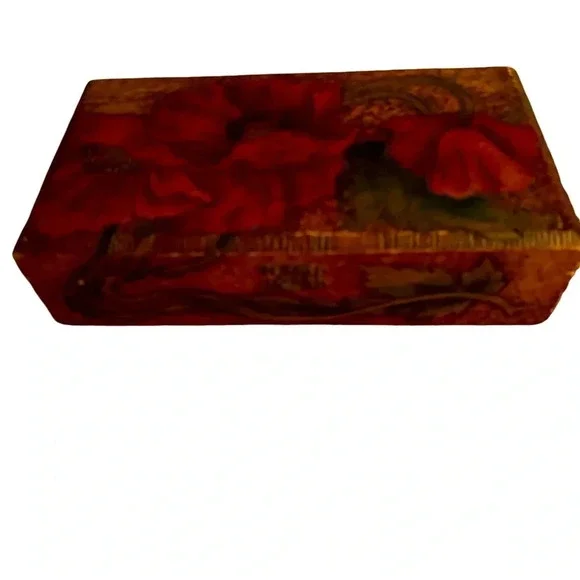 Antique Engraved Wood Cigar Box Ibor City - Picture 3 of 7